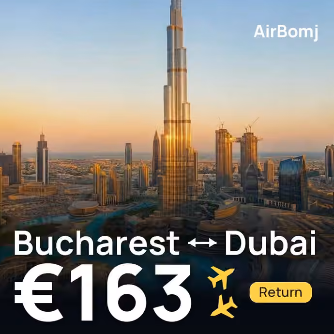 Bucharest → Dubai for €163