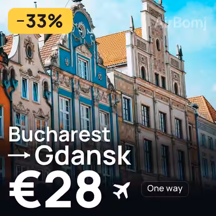 Bucharest → Gdansk for €28