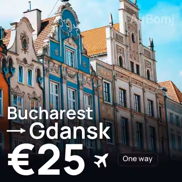 Bucharest → Gdansk for €25