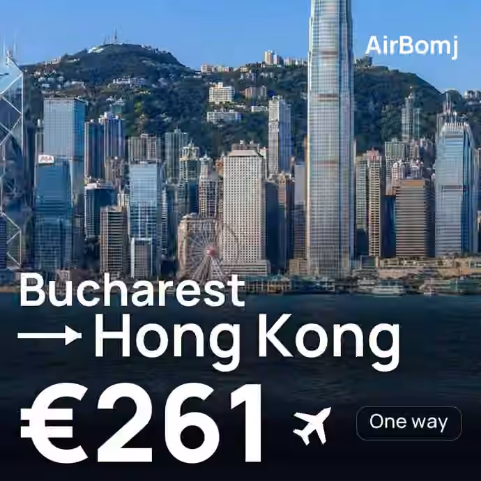 Bucharest → Hong Kong for €261