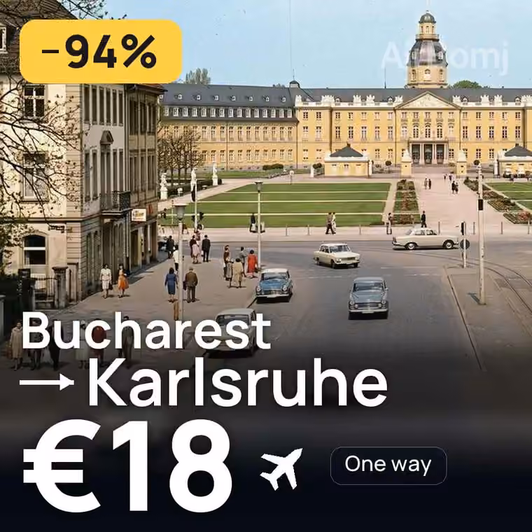 Bucharest → Karlsruhe for €18