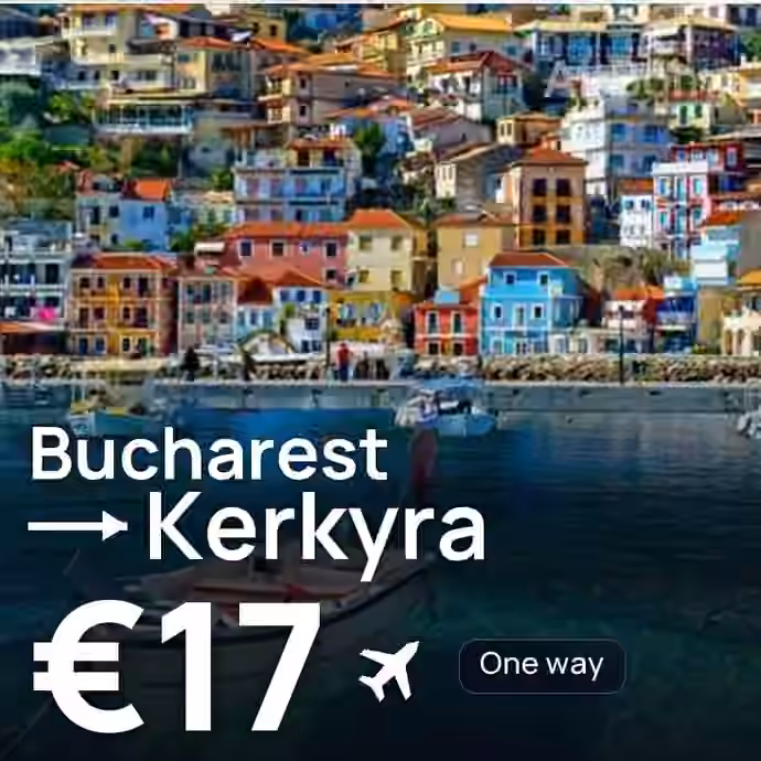 Bucharest → Kerkyra for €17
