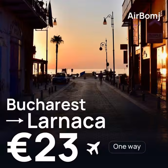 Bucharest → Larnaca for €23