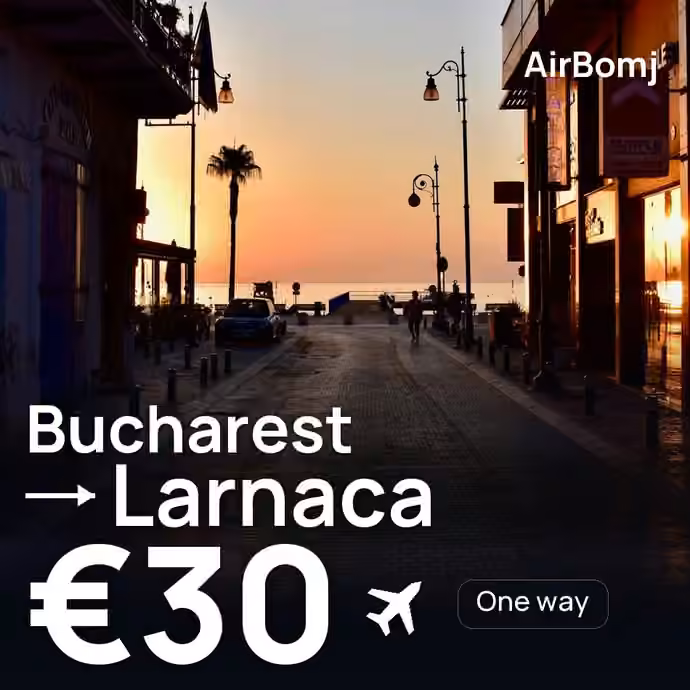 Bucharest → Larnaca for €30