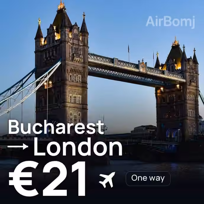 Bucharest → London for €21