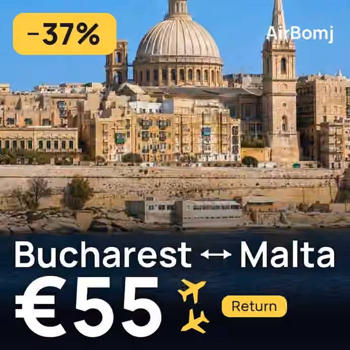 Bucharest → Malta for €55