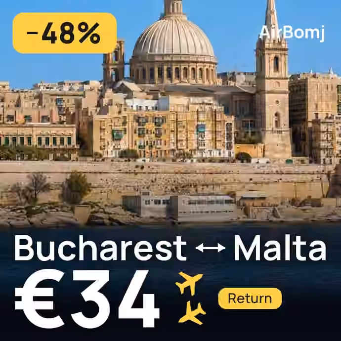 Bucharest → Malta for €34