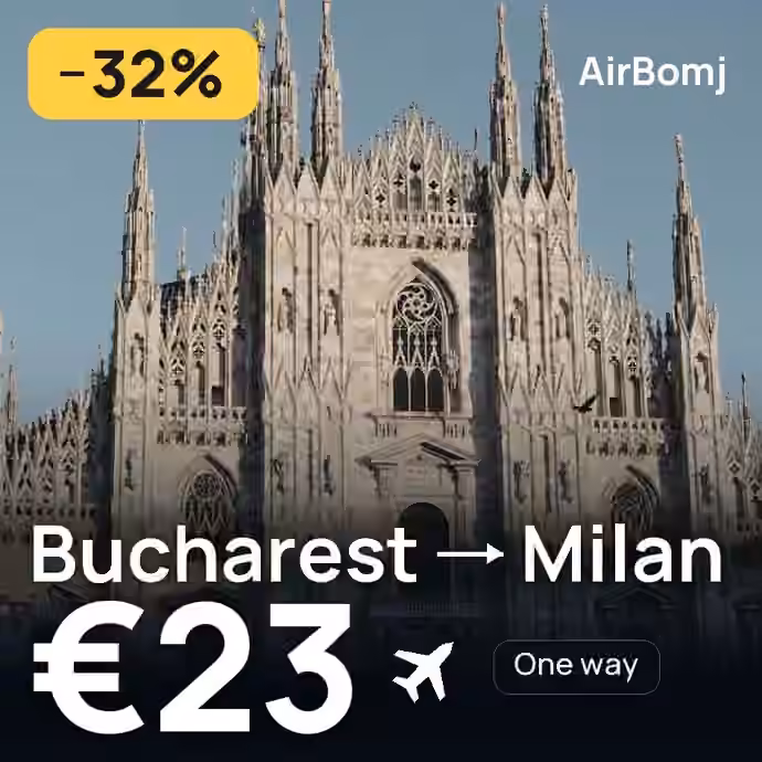 Bucharest → Milan for €23