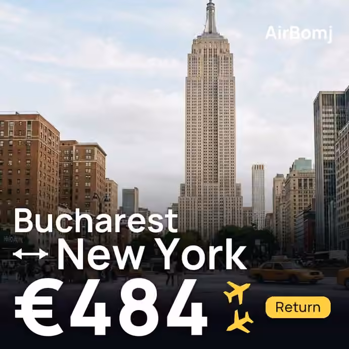 Bucharest → New York for €484