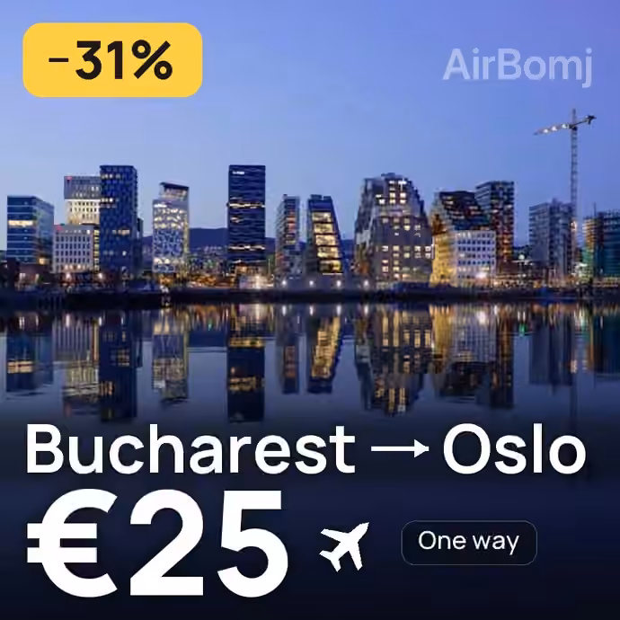 Bucharest → Oslo for €25
