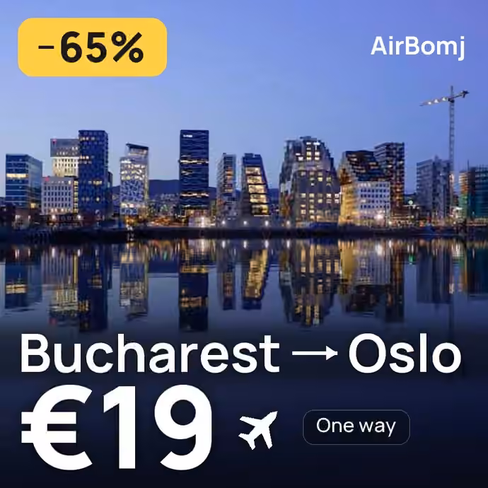 Bucharest → Oslo for €19