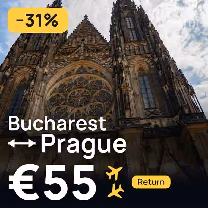 Bucharest → Prague for €55