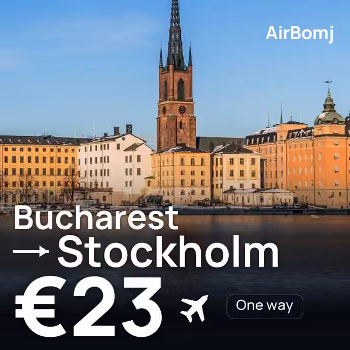 Bucharest → Stockholm for €23
