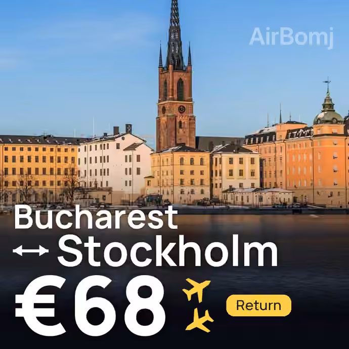 Bucharest → Stockholm for €68