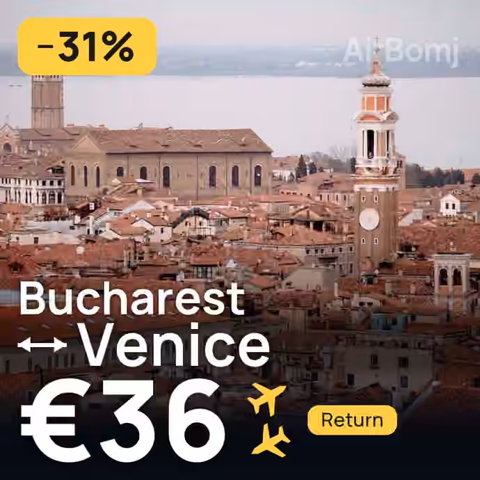 Bucharest → Venice for €36