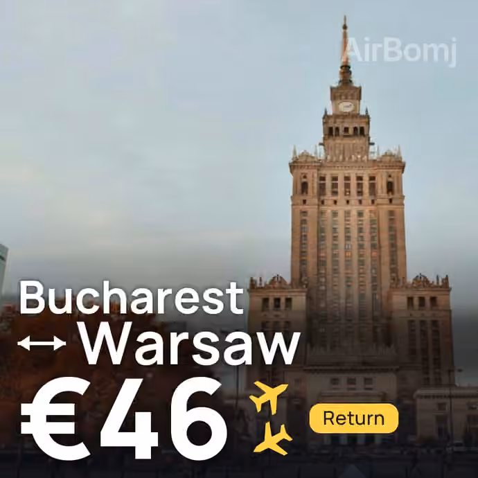 Bucharest → Warsaw for €46