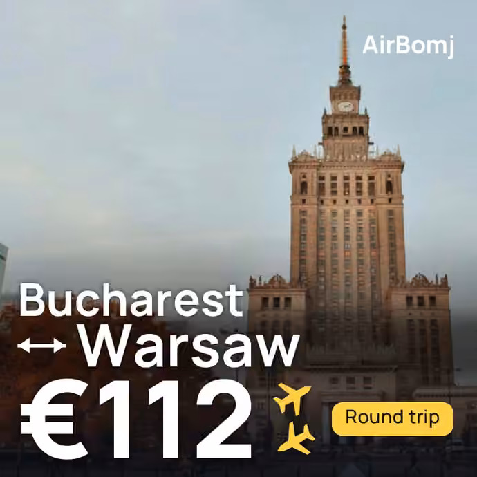 Bucharest → Warsaw for €112