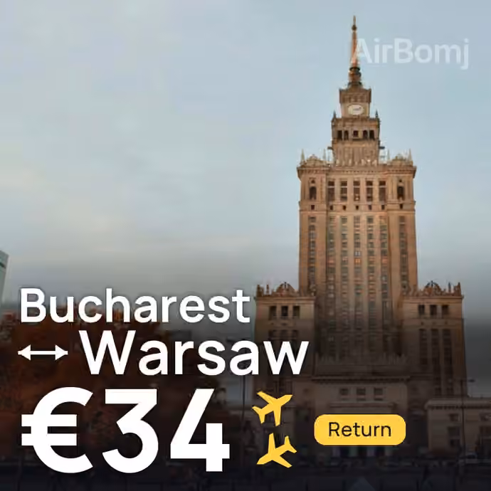 Bucharest → Warsaw for €34