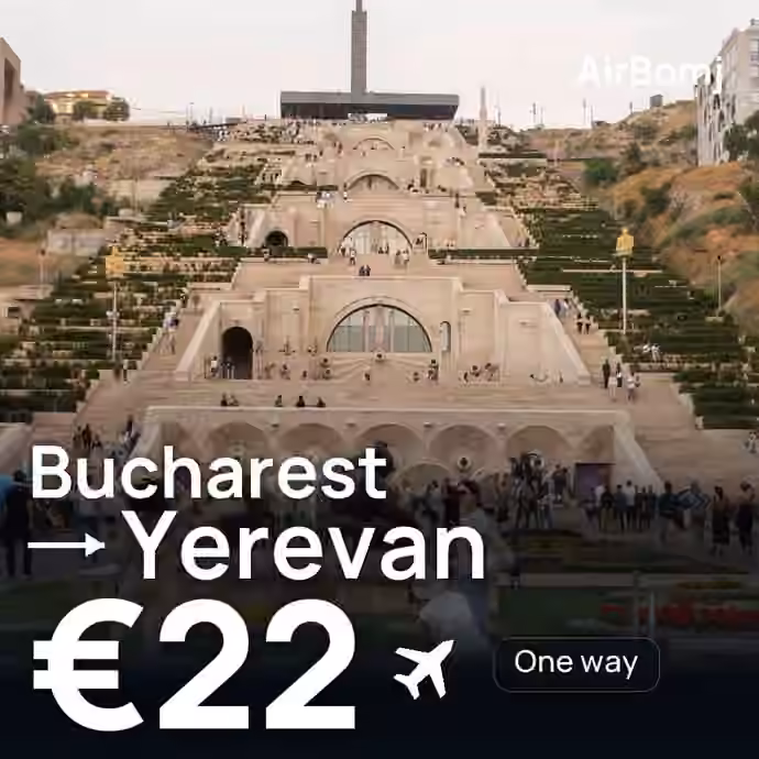 Bucharest → Yerevan for €22