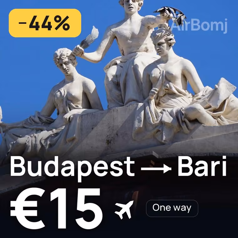 Budapest → Bari for €15