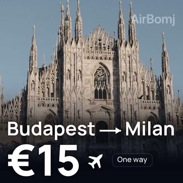 Budapest → Milan for €15