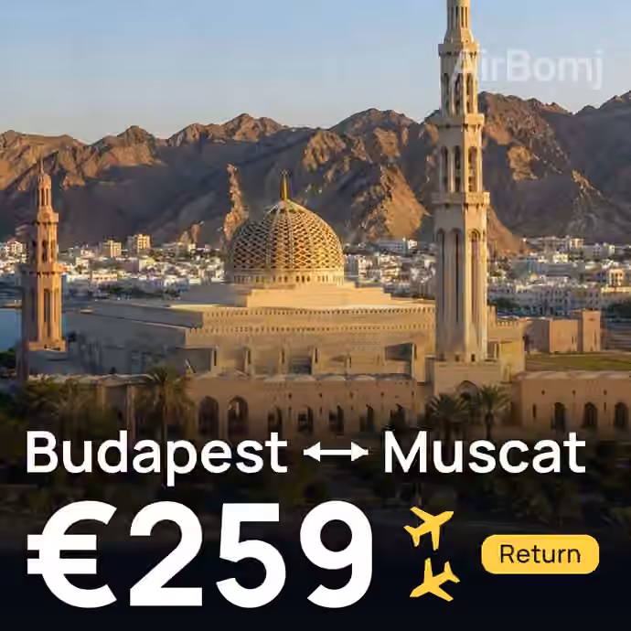 Budapest → Muscat for €259