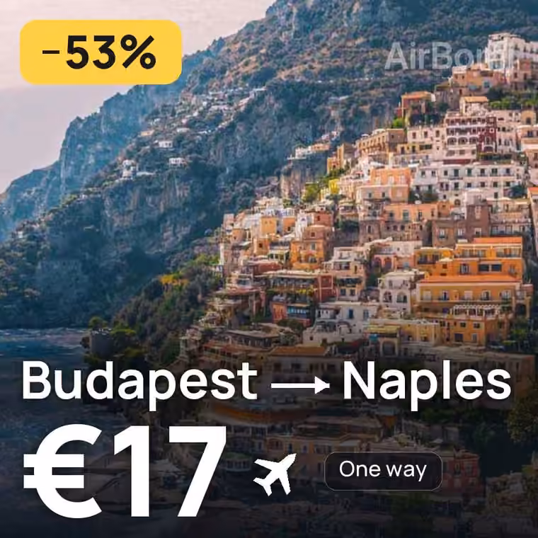 Budapest → Naples for €17