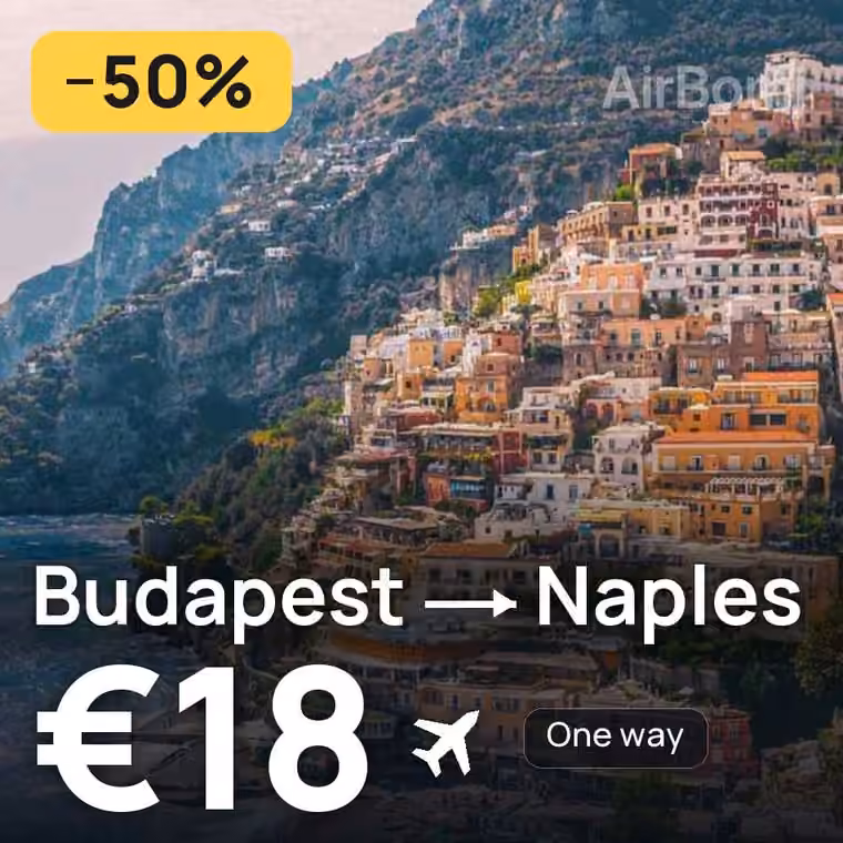 Budapest → Naples for €18