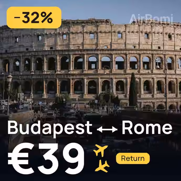 Budapest → Rome for €39