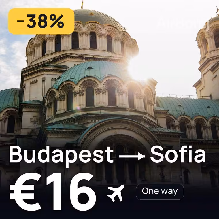 Budapest → Sofia for €16