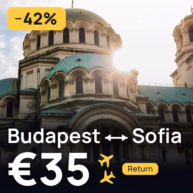 Budapest → Sofia for €35
