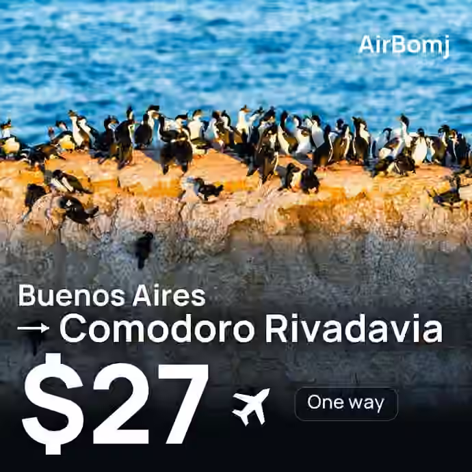 Buenos Aires → Comodoro Rivadavia for $27