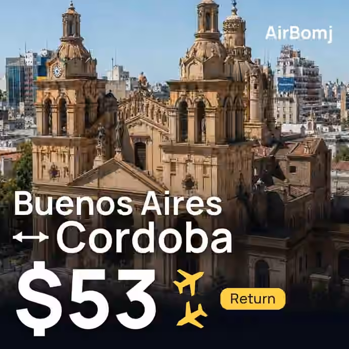 Buenos Aires → Cordoba for $53