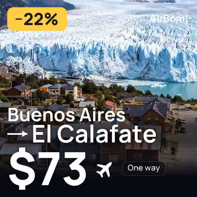 Buenos Aires → El Calafate for $73