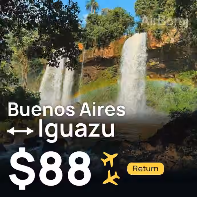 Buenos Aires → Iguazu for $88