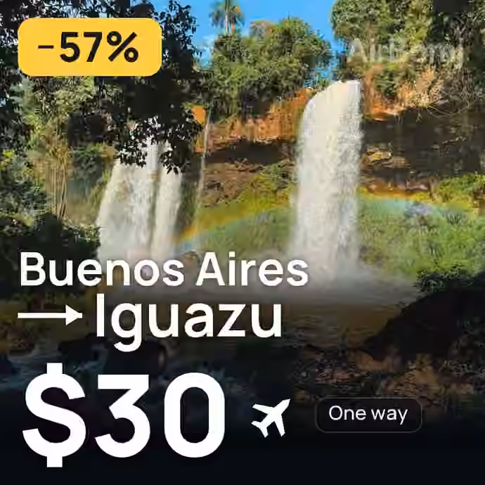 Buenos Aires → Iguazu for $30