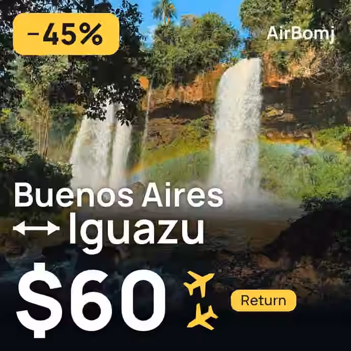 Buenos Aires → Iguazu for $60