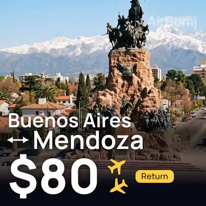 Buenos Aires → Mendoza for $80