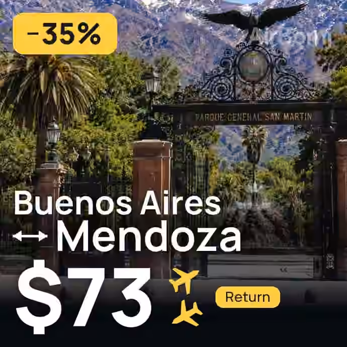 Buenos Aires → Mendoza for $73