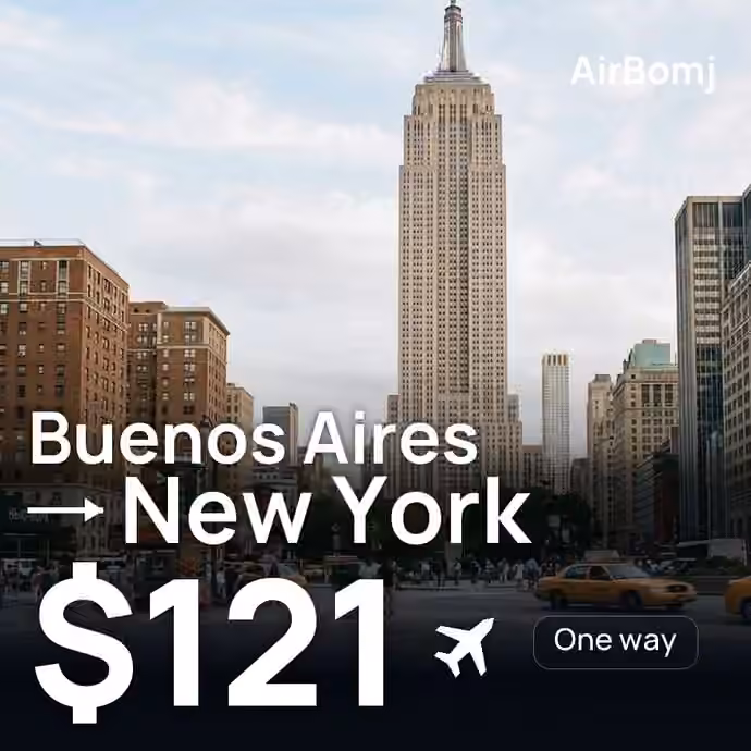 Buenos Aires → New York for $121