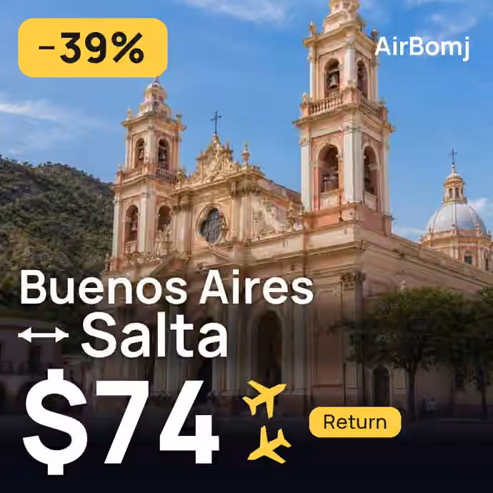 Buenos Aires → Salta for $74