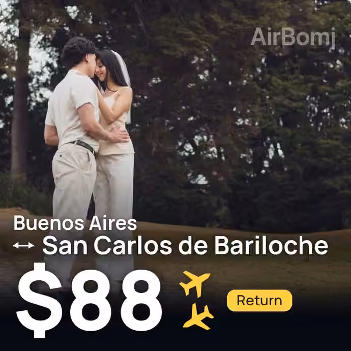 Buenos Aires → San Carlos de Bariloche for $88