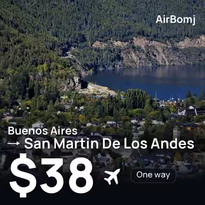 Buenos Aires → San Martin De Los Andes for $38