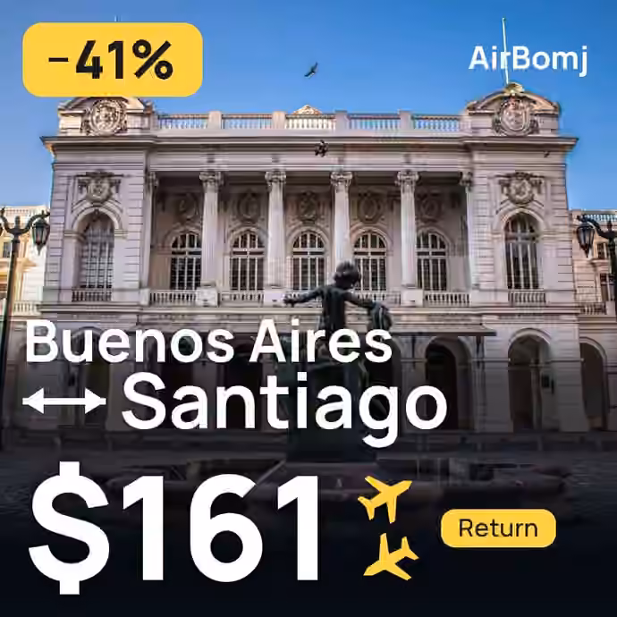 Buenos Aires → Santiago for $161