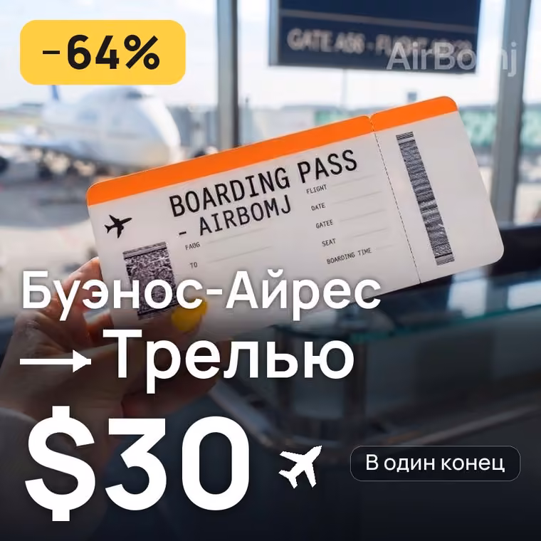 Буэнос-Айрес → Трелью — лучшая цена $30