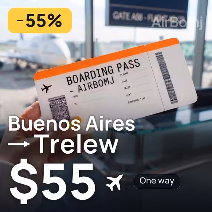 Buenos Aires → Trelew for $55