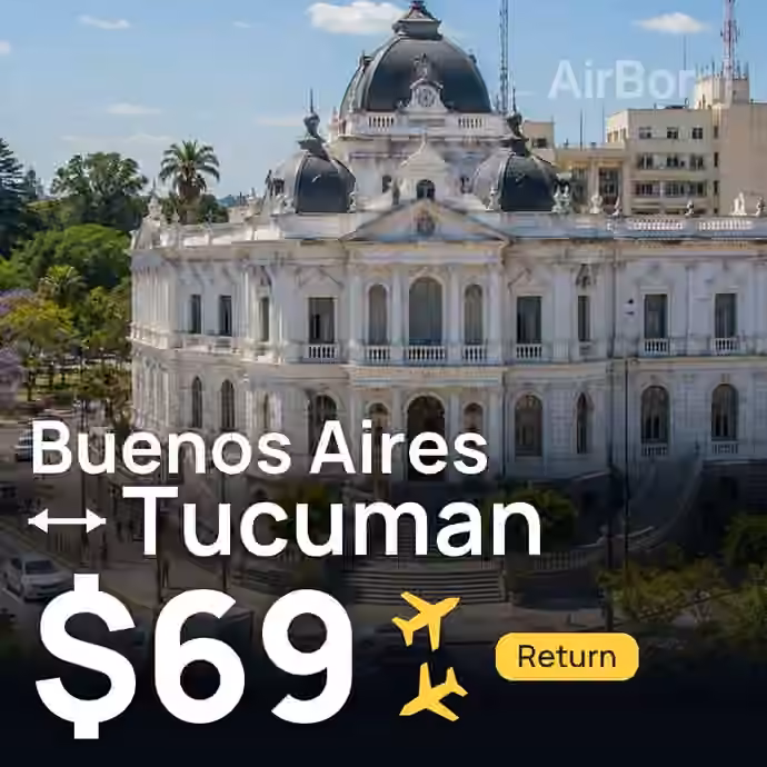 Buenos Aires → Tucuman for $69