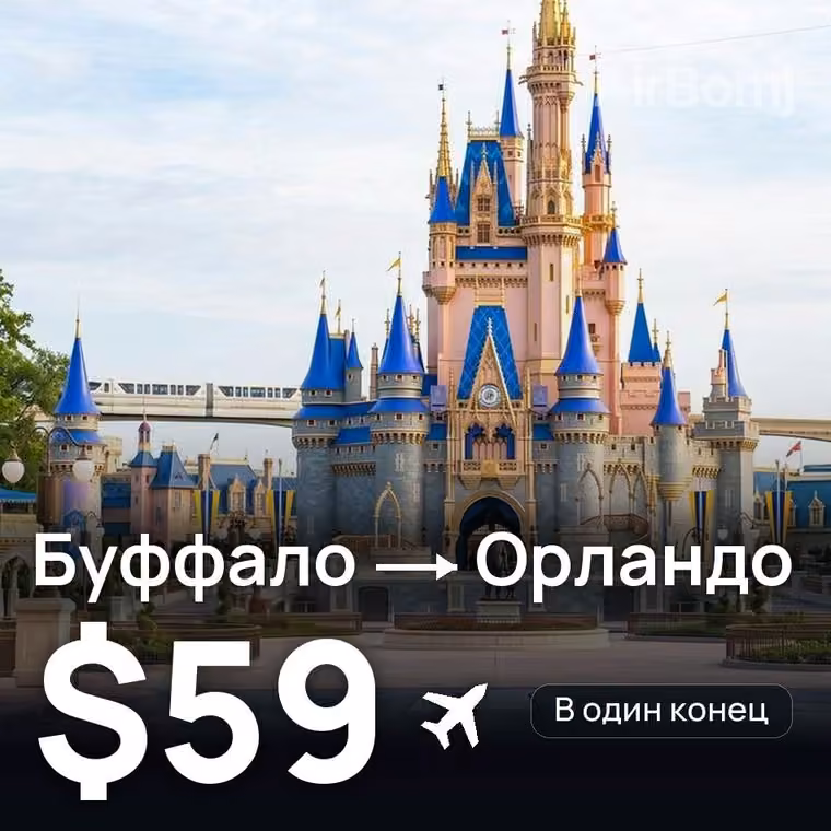 Буффало → Орландо за $59