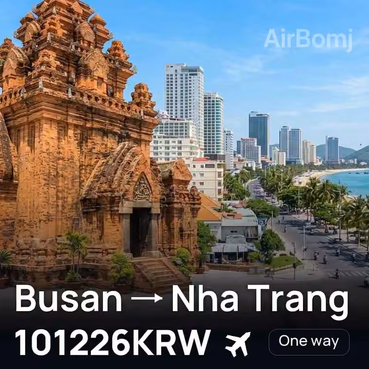 Busan → Nha Trang for 101226 KRW