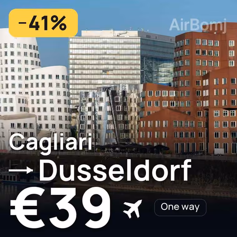 Cagliari → Dusseldorf for €39